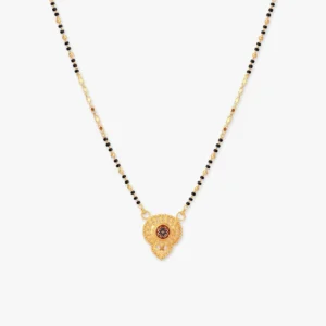 Enamel Bloom Gold Mangalsutra by Avara Jewels – floral enamel design crafted by the best jewellery brand in India