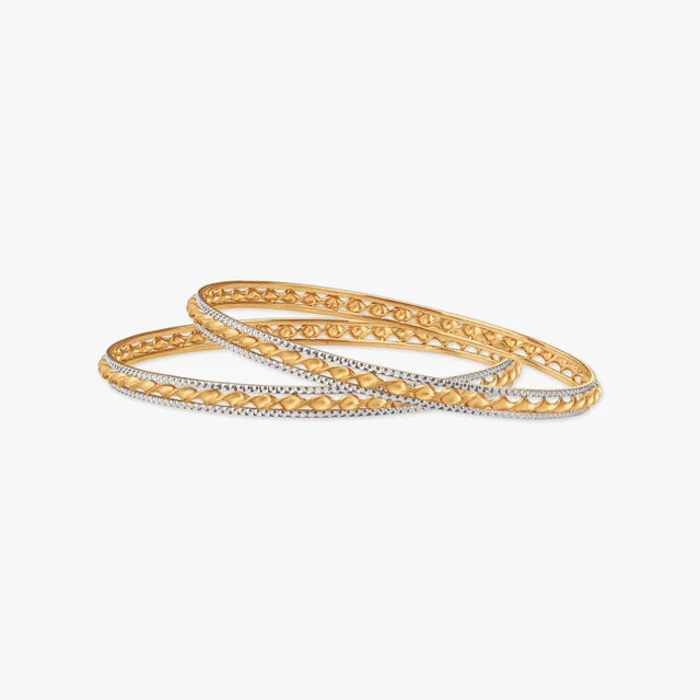Eternal Gleam Gold Bangles-Avara Jewels Eternal Gleam Gold Bangles by Avara Jewels – Best Jewellery Brand in India