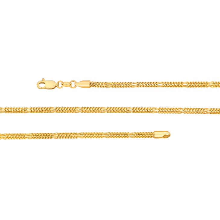 Opulent Yellow Gold Chain-Avara Jewels Opulent yellow gold chain by Avara Jewels, the best jewellery brand in India