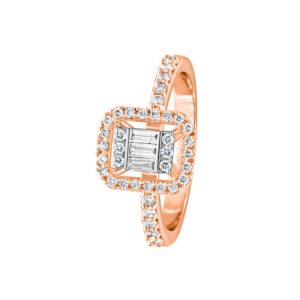 Rose Gold Ring with Diamonds by Avara Jewels – Best Jewellery Brand in India