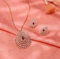 Avara Jewels pendant set showcasing elegant craftsmanship by the best jewellery brand in India